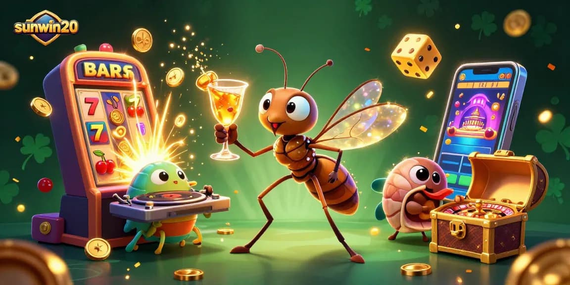 Engage with thrilling casino fun at sunwin20 featuring vibrant characters and dazzling game elements.