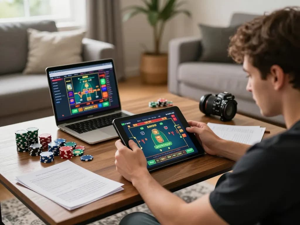 Engaging in RTP Live online gaming strategy from a cozy home setup