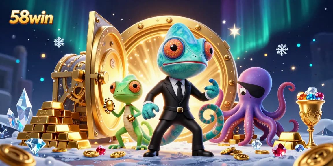 Engage in thrilling action with 58win's immersive casino adventures featuring colorful characters and treasures.