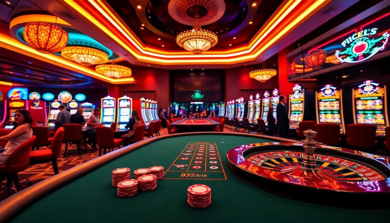 Experience the thrill of B52club with exciting games on a vibrant casino floor.