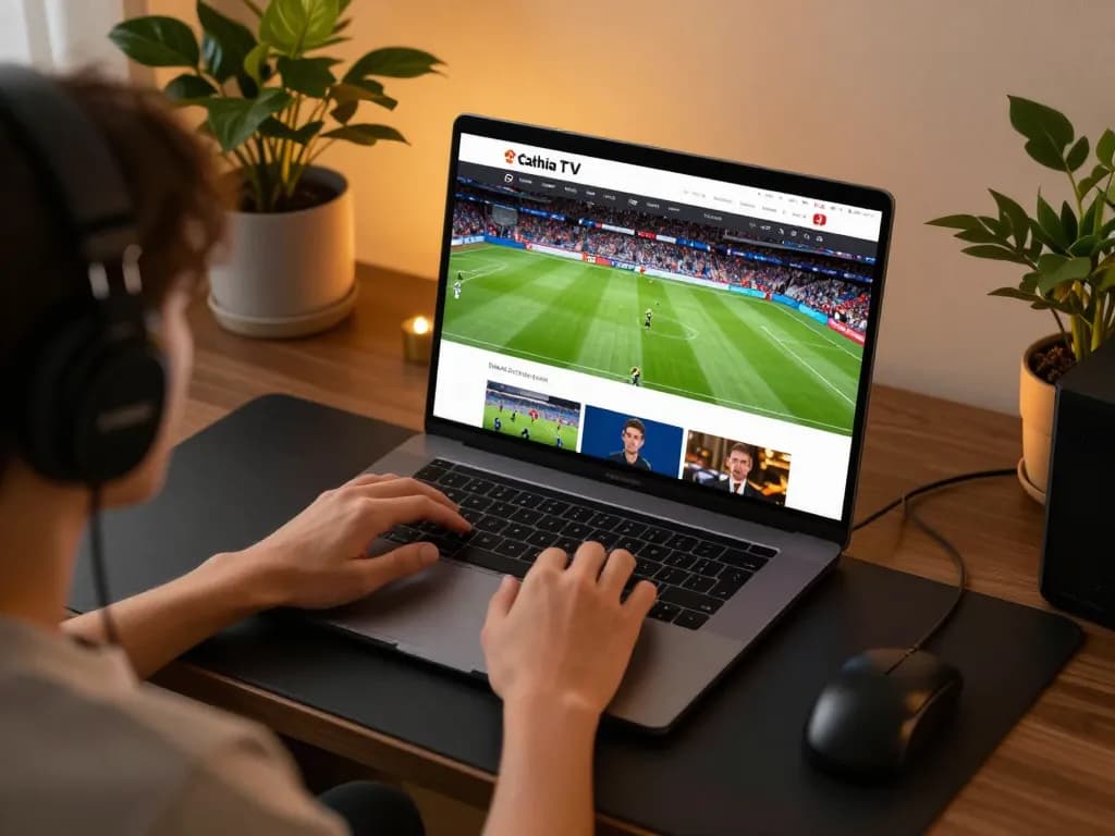 Cakhia TV user engaged in online football betting during a live match, showcasing strategic gameplay.