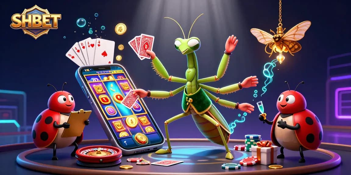 Join the excitement at SHBET with dynamic casino gameplay featuring vibrant characters and thrilling gambling elements.