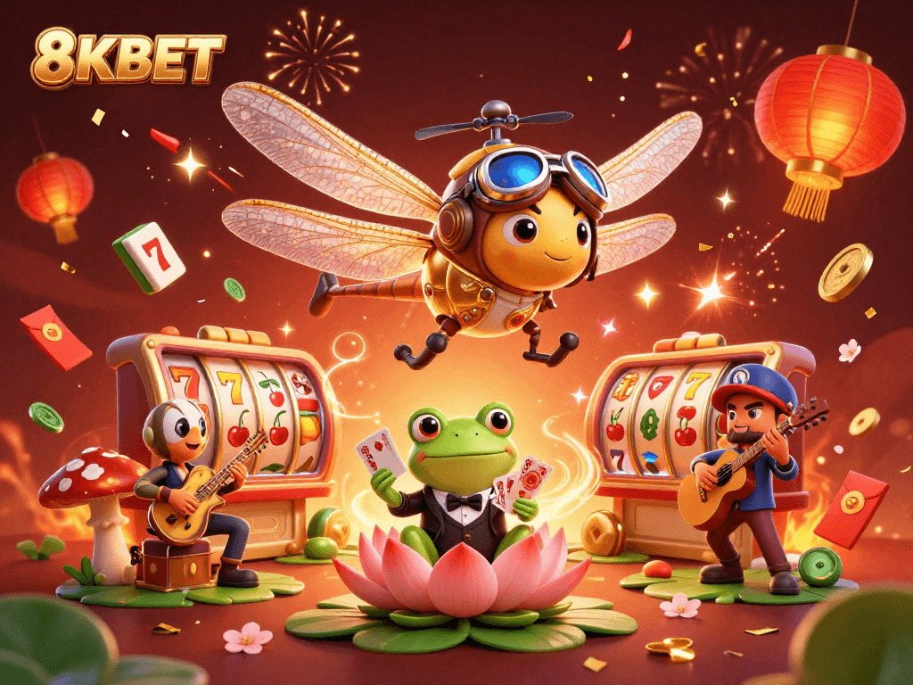 Experience thrilling gameplay at 8KBET with unique characters and dynamic casino elements.