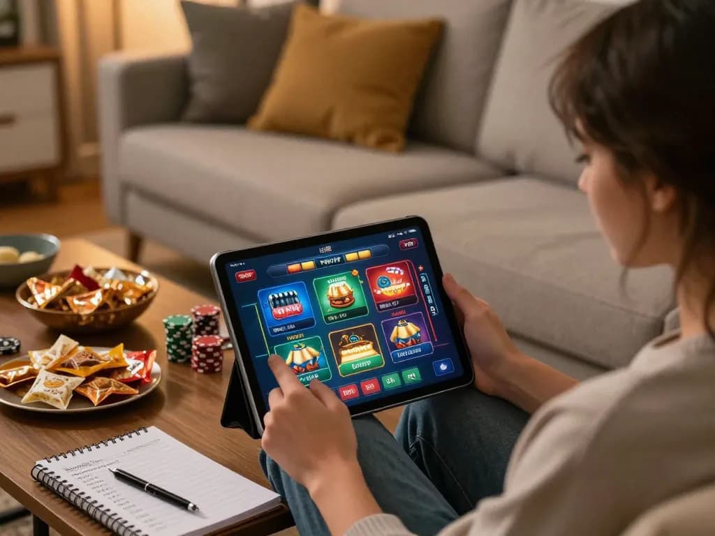 Experience engaging online gaming at uu88 while enjoying a cozy home setup with strategic betting notes.