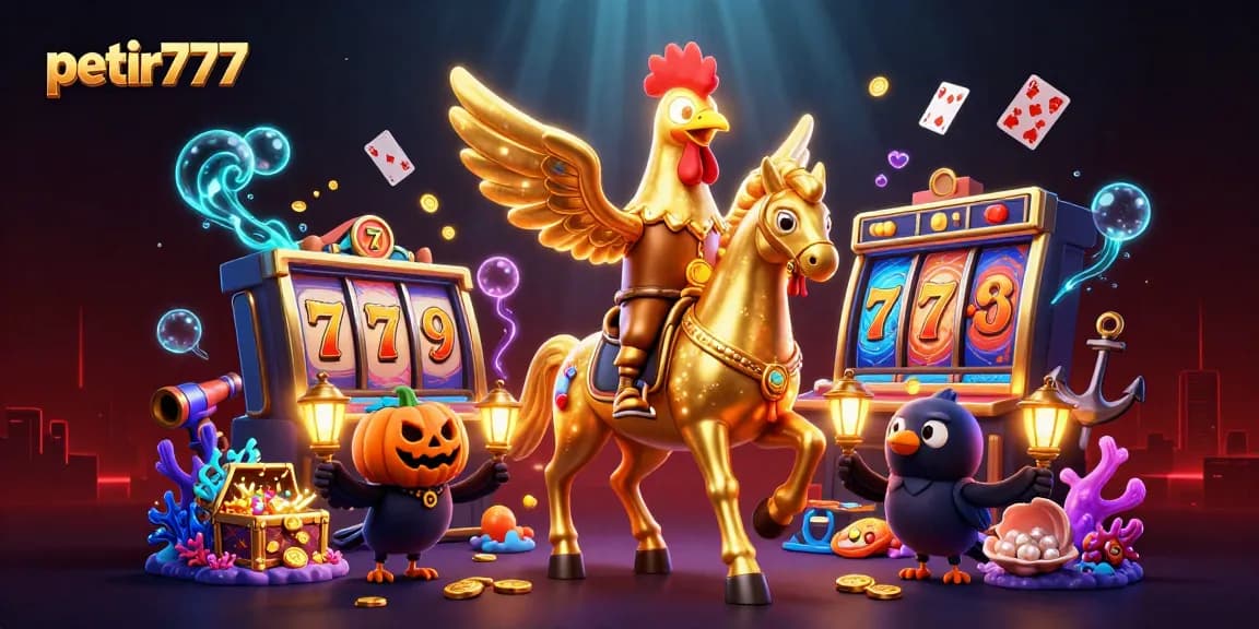 Engage with thrilling games at petir777, featuring dynamic scenes of casino fun and winning excitement.