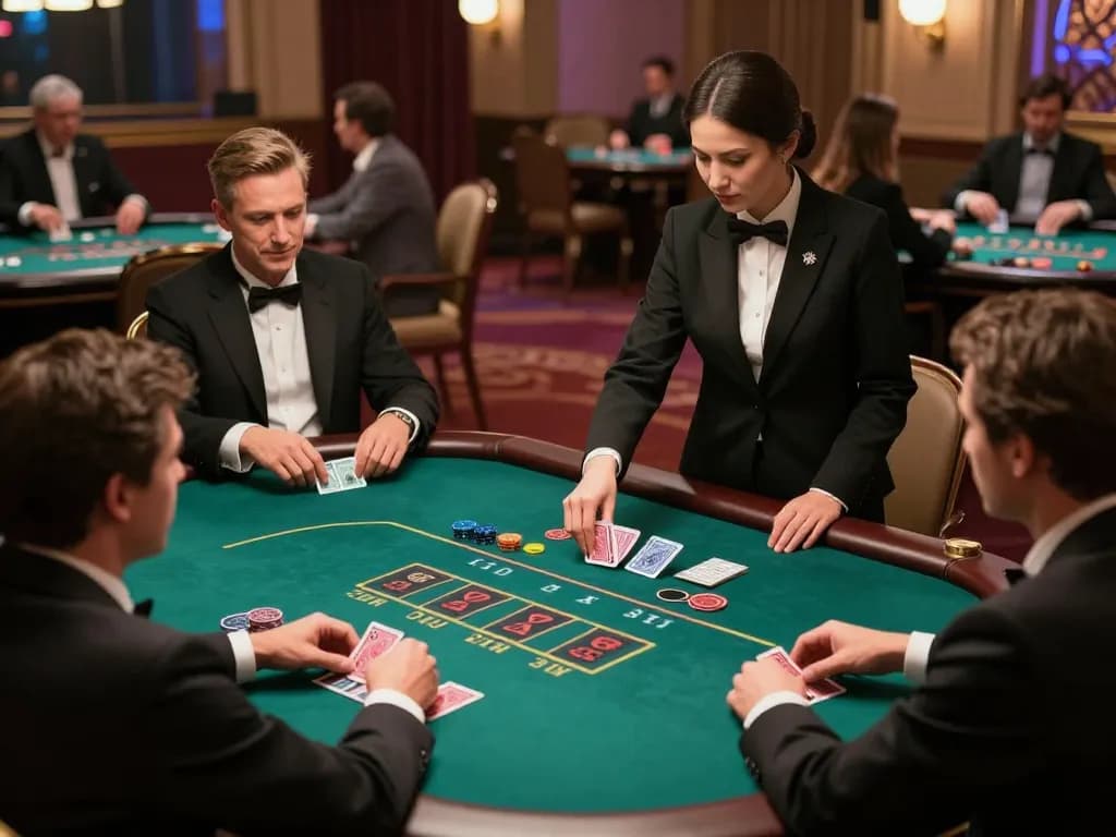 Experience SC88 live dealer excitement with players engaging in high-stakes strategy at the table.