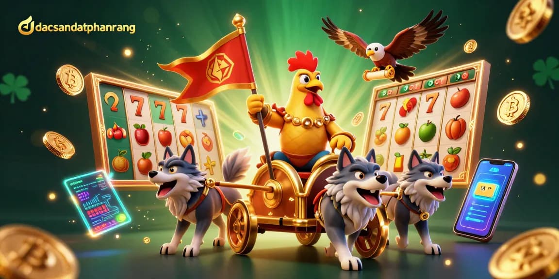 Experience thrilling games at dacsandatphanrang with vibrant 3D gaming elements.