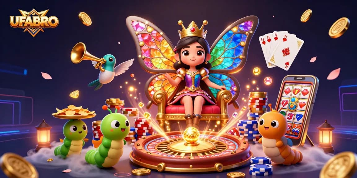 Engage with UFABRO's colorful casino world, featuring charming characters and dynamic game elements.
