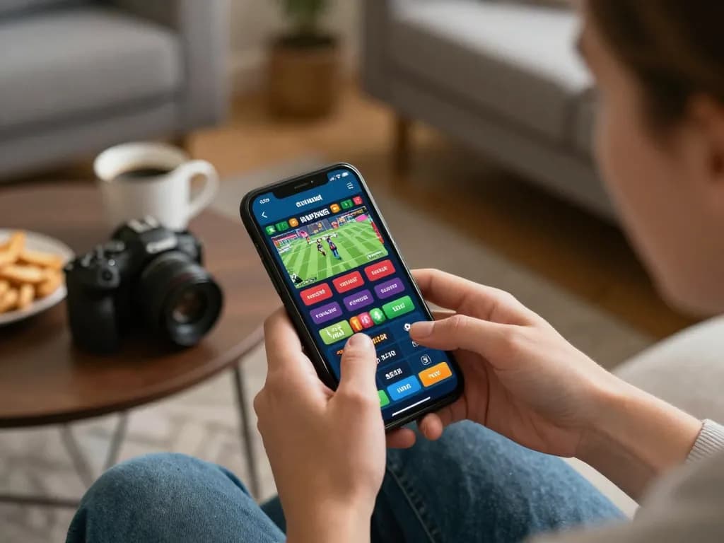 Engaging mobile gaming experience at ทางเข้าzood24 with user exploring betting options