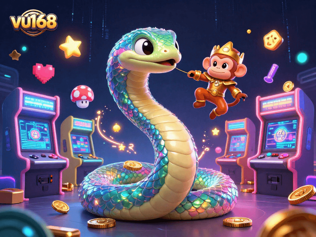 Experience thrilling gameplay and vibrant visuals at vu168 with stunning animations of a lively gaming scene.