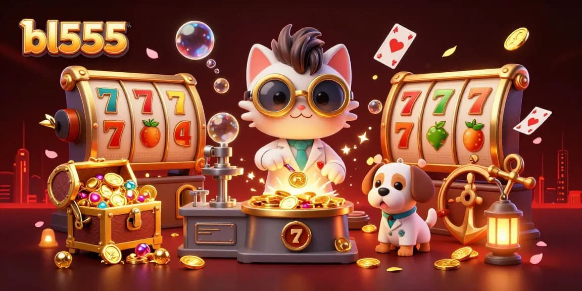 Engage with exciting bl555 gameplay featuring gold-coin-replicating characters amidst vibrant slot elements.
