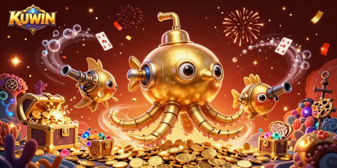 Engage with thrilling casino games at KUWIN while enjoying an immersive underwater adventure.