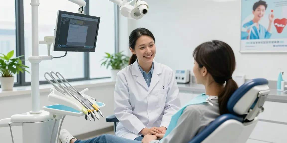 Consultation at a dental clinic, check out this site for quick appointments and expert services.