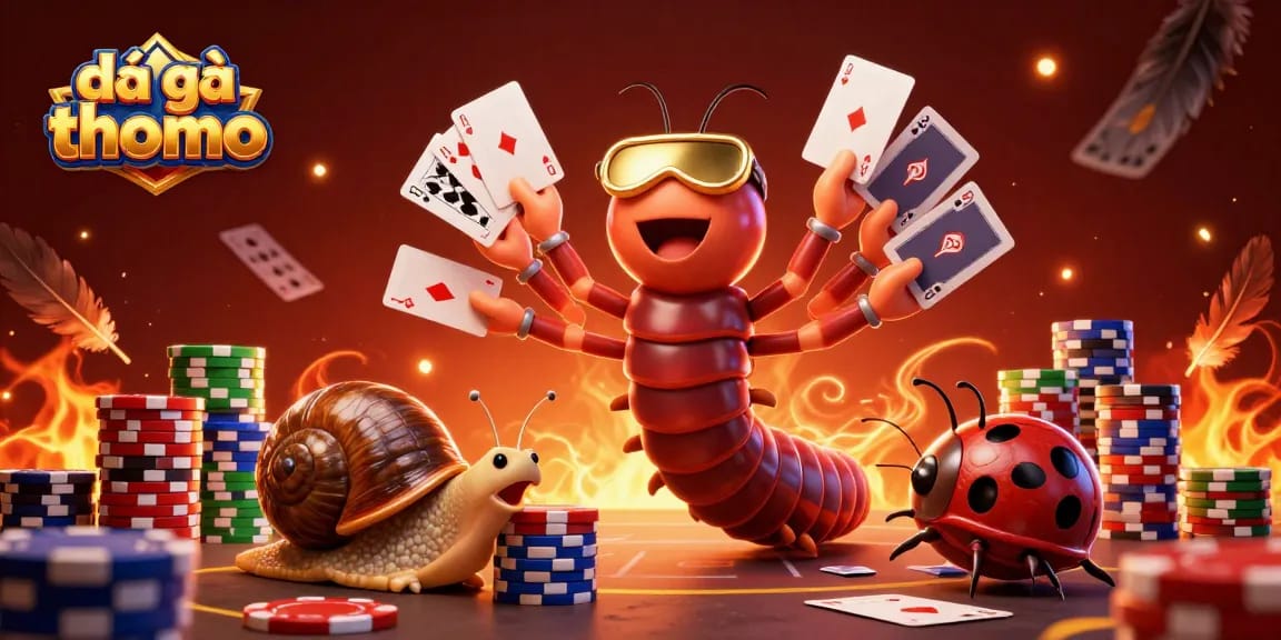 Experience thrilling đá gà thomo action with a vibrant 3D scene featuring cockfighting excitement.