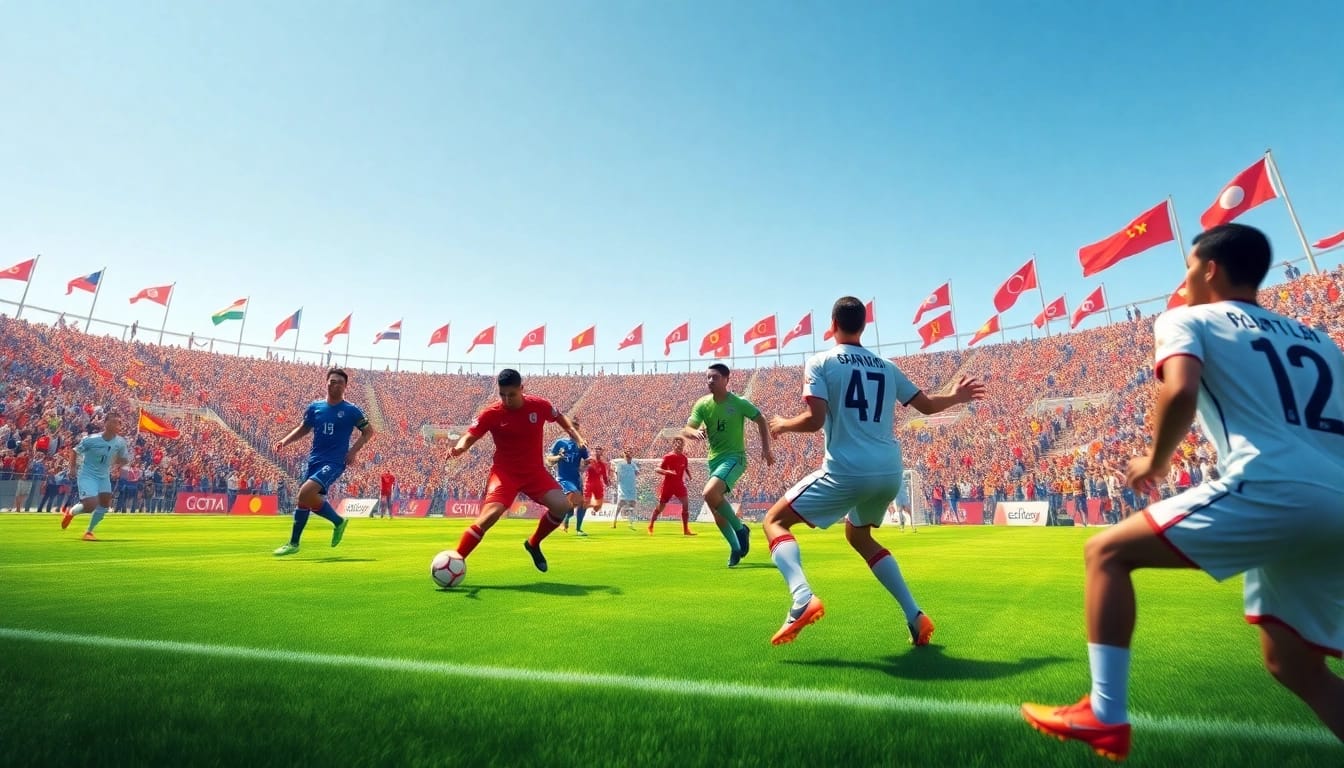 Exciting moment from a Giao Hữu ĐTQG match showcasing athleticism and teamwork.