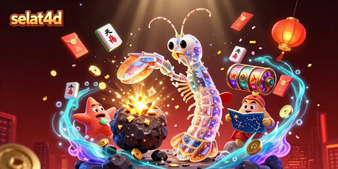 Experience thrilling gameplay with selat4d as the mantis shrimp battles for gems and coins!
