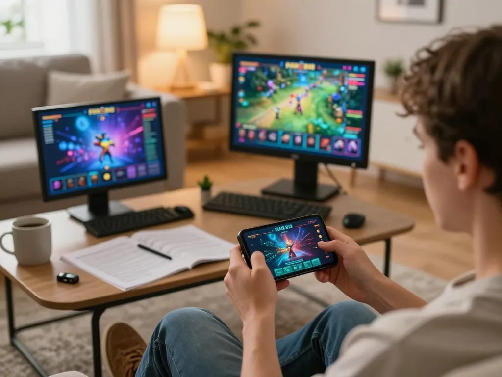 Engaging in gameplay on the FAFA 828 casino app on a smartphone