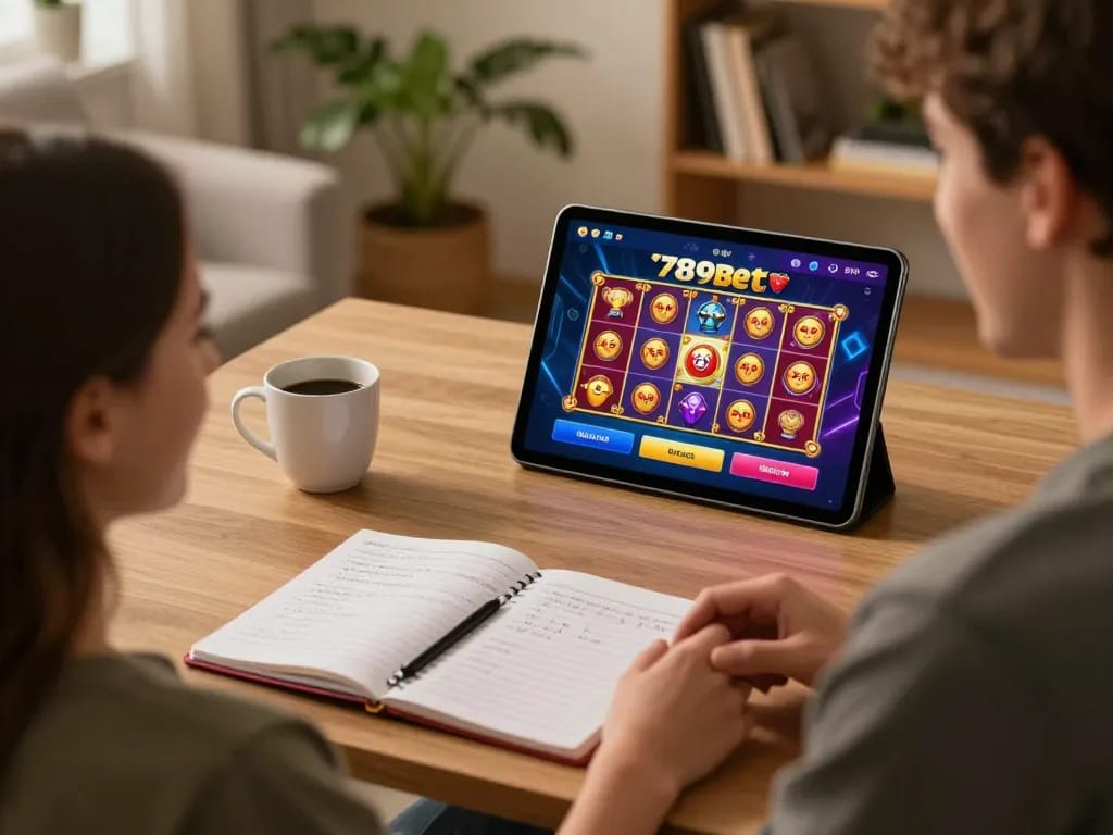 Person enjoying a strategic gameplay session on the 789bet casino app at home, highlighting online gambling excitement.