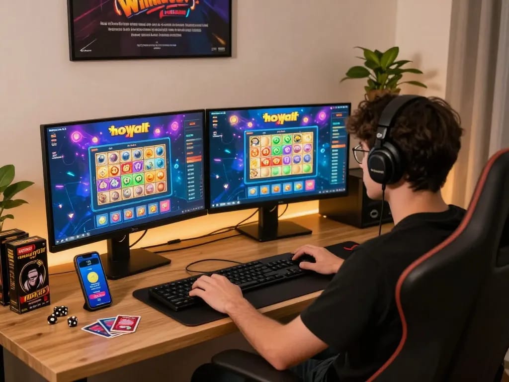 Immersive gambling experience at home with tot88 gaming setup.