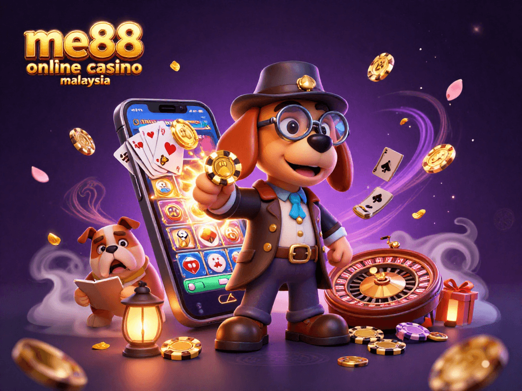 Engage in thrilling gameplay at me88 online casino malaysia, featuring lively characters and exciting slot games.