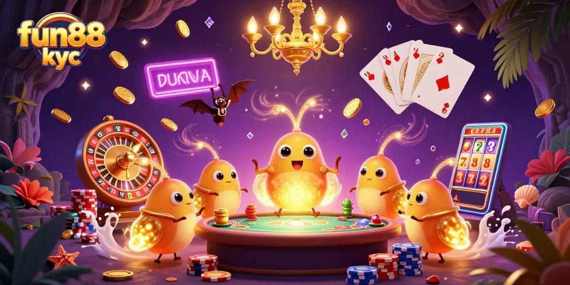 Trải nghiệm cùng fun88 kyc với hình ảnh sôi động từ casino ánh sáng và các trò chơi hấp dẫn.