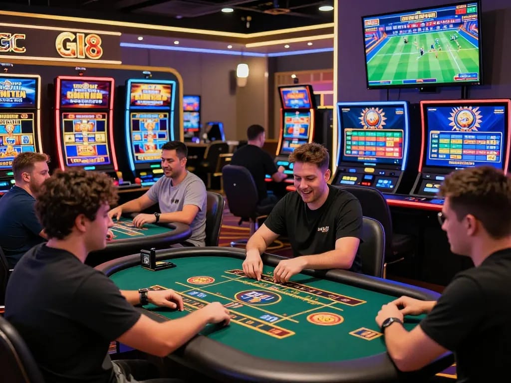 Exciting online gaming experience at GI8 platform featuring diverse players engaged in thrilling games.