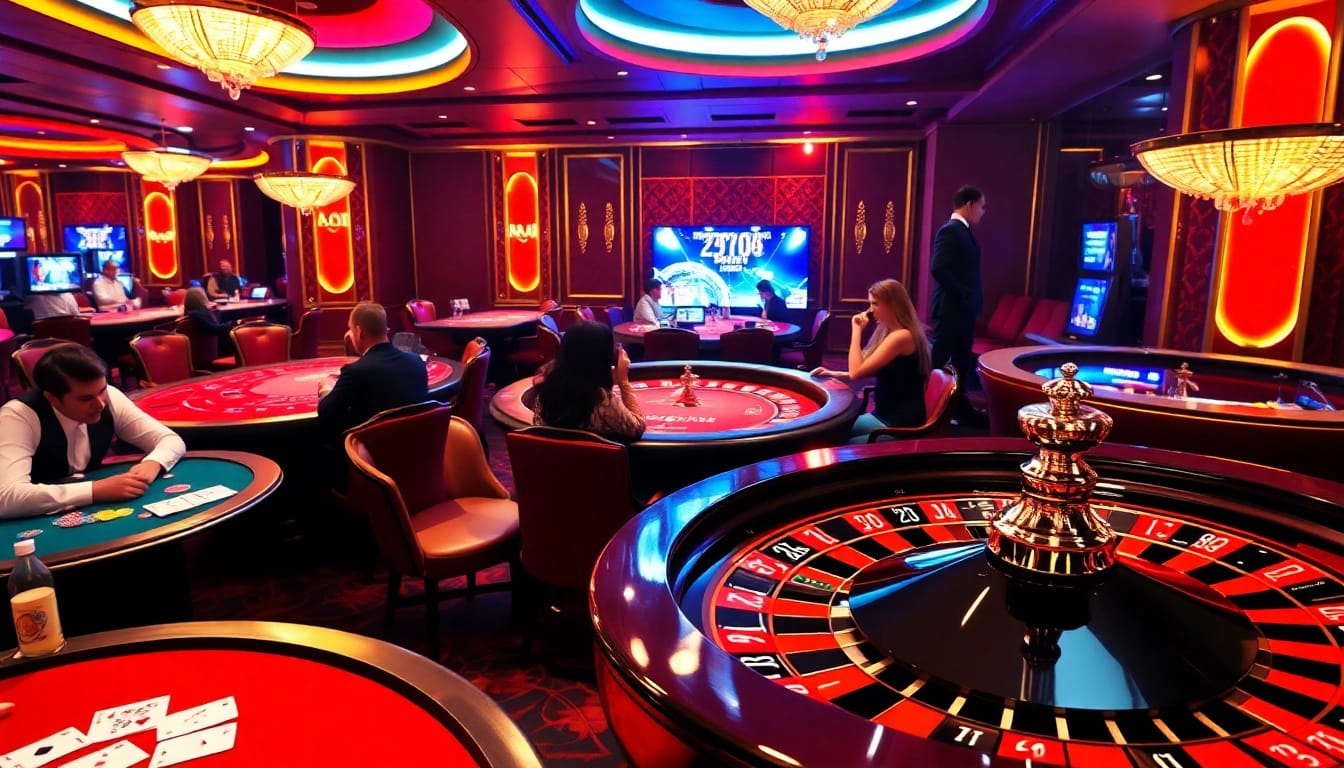 Experience excitement at SAO789 casino with vibrant tables and engaging players.