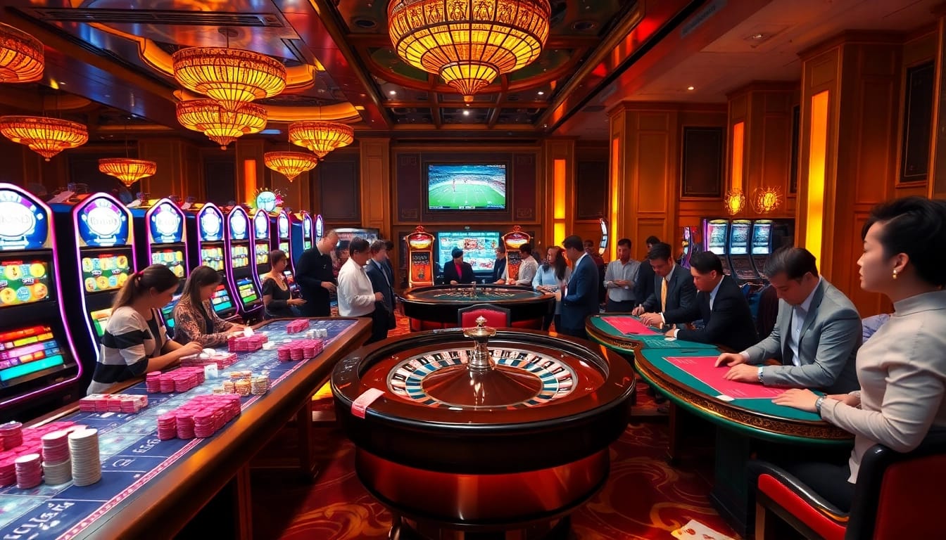 Experience exciting gambling moments at luongsontv with vibrant casino tables and thrilling gameplay.