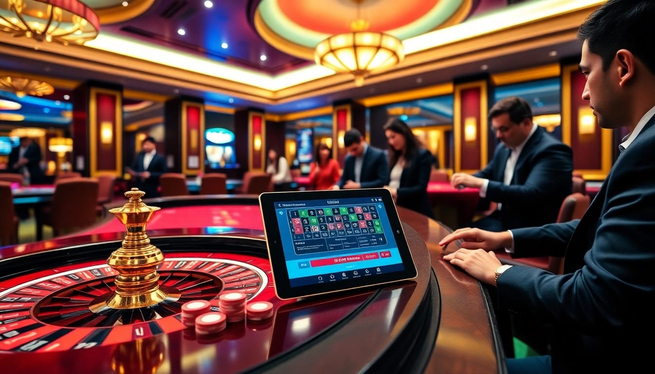 Experience the excitement of EK333 with vibrant gaming tables and engaging online interfaces.