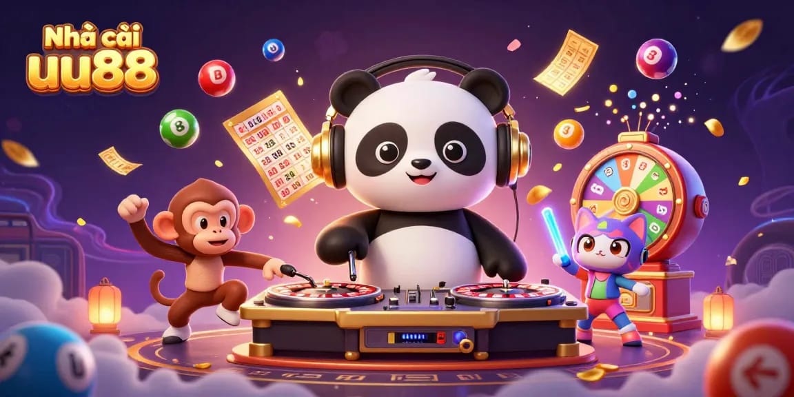Engaging gameplay at Nhà cái uu88 featuring lively characters in a vibrant casino scene.