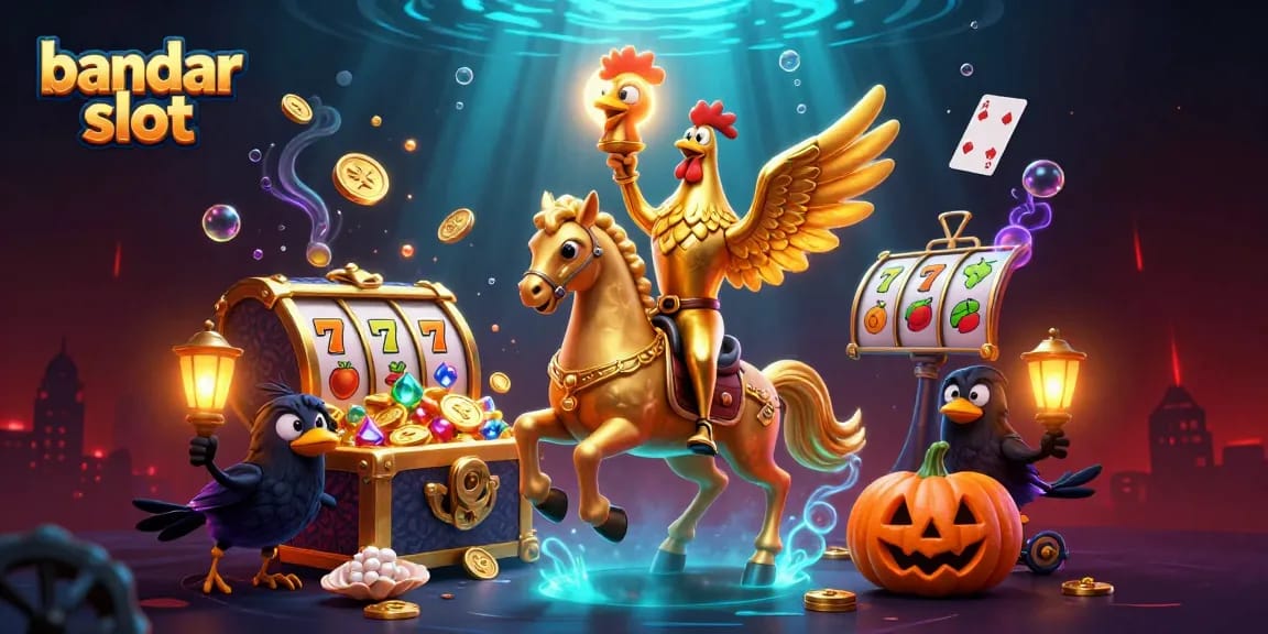 Slot gacor di bandar slot dengan banyak permainan menarik dan karakter penuh warna.