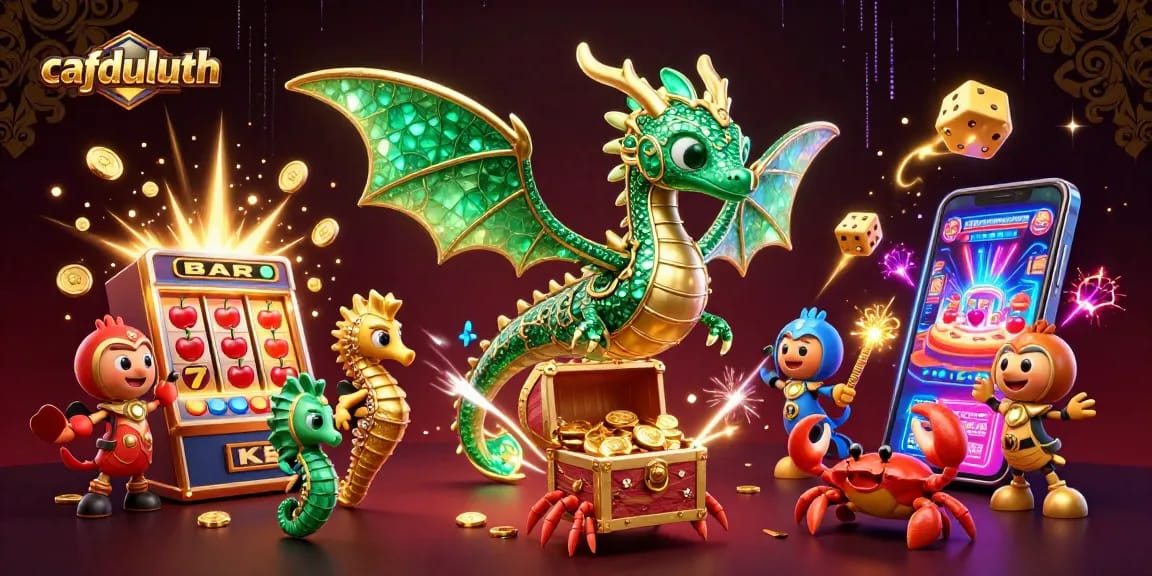 Experience winning thrills at cafduluth with vibrant slot machines and captivating casino scenery.