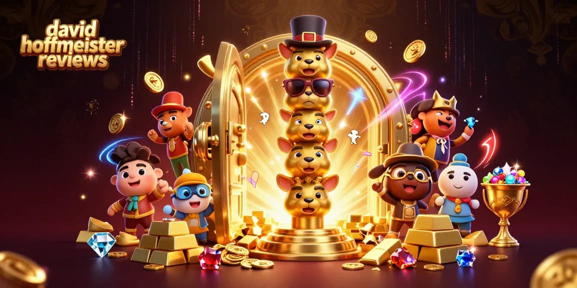 Experience thrilling david hoffmeister reviews at vibrant casino-themed scene with golden treasures.
