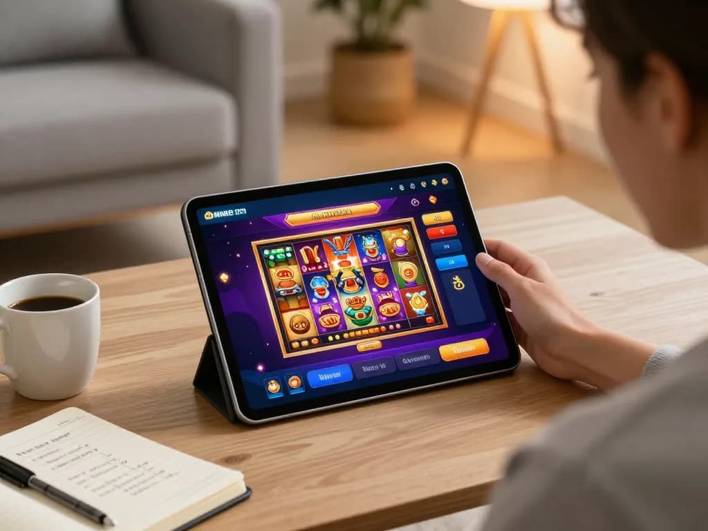 Experience dynamic gameplay with 789bet on a tablet in a cozy home setting.