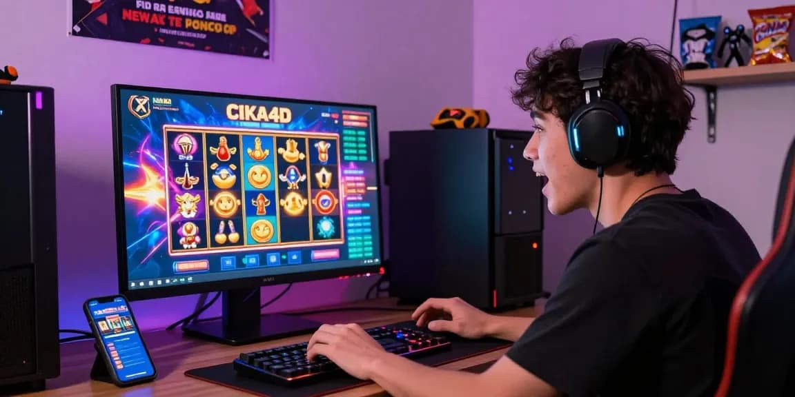 Player enjoying CIKA4D slot games on an immersive gaming platform with engaging visuals and vibrant atmosphere.