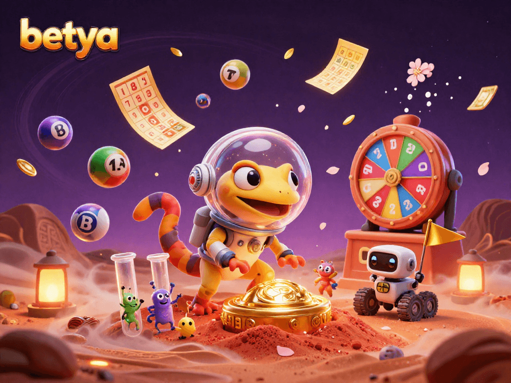 Experience the excitement at Betya’s galactic casino adventure with alien games and colorful lottery elements.