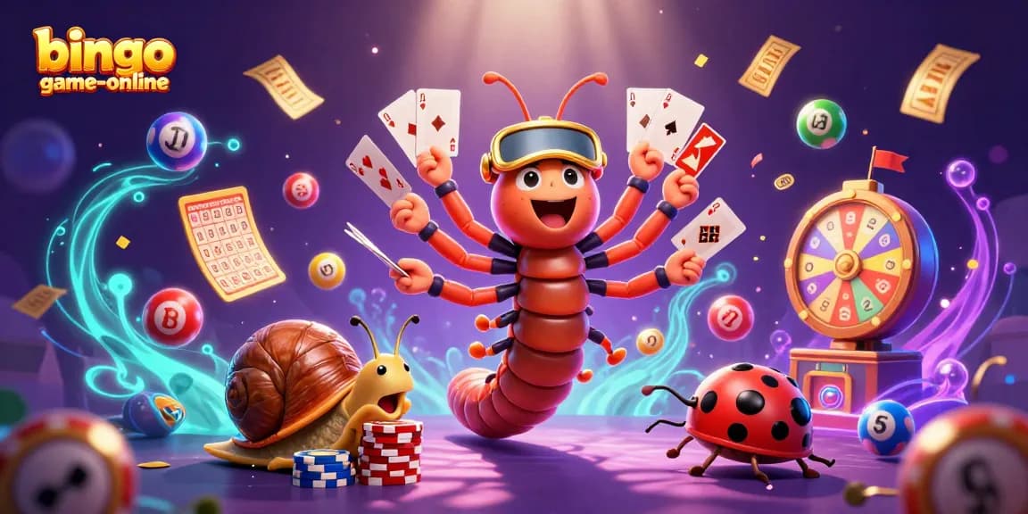 Experience jackpot excitement at bingo-game-online with cartoon characters in a vibrant bingo scene
