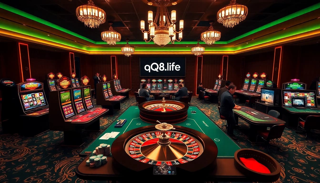 Experience high-stakes excitement at qq88.life with vibrant casino games and engaging betting atmosphere.