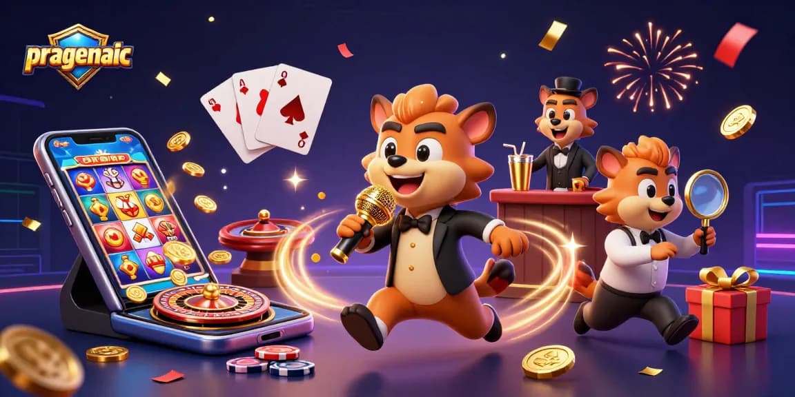 Experience the thrill of pragmatic gambling with hyenas in a vibrant casino scene.