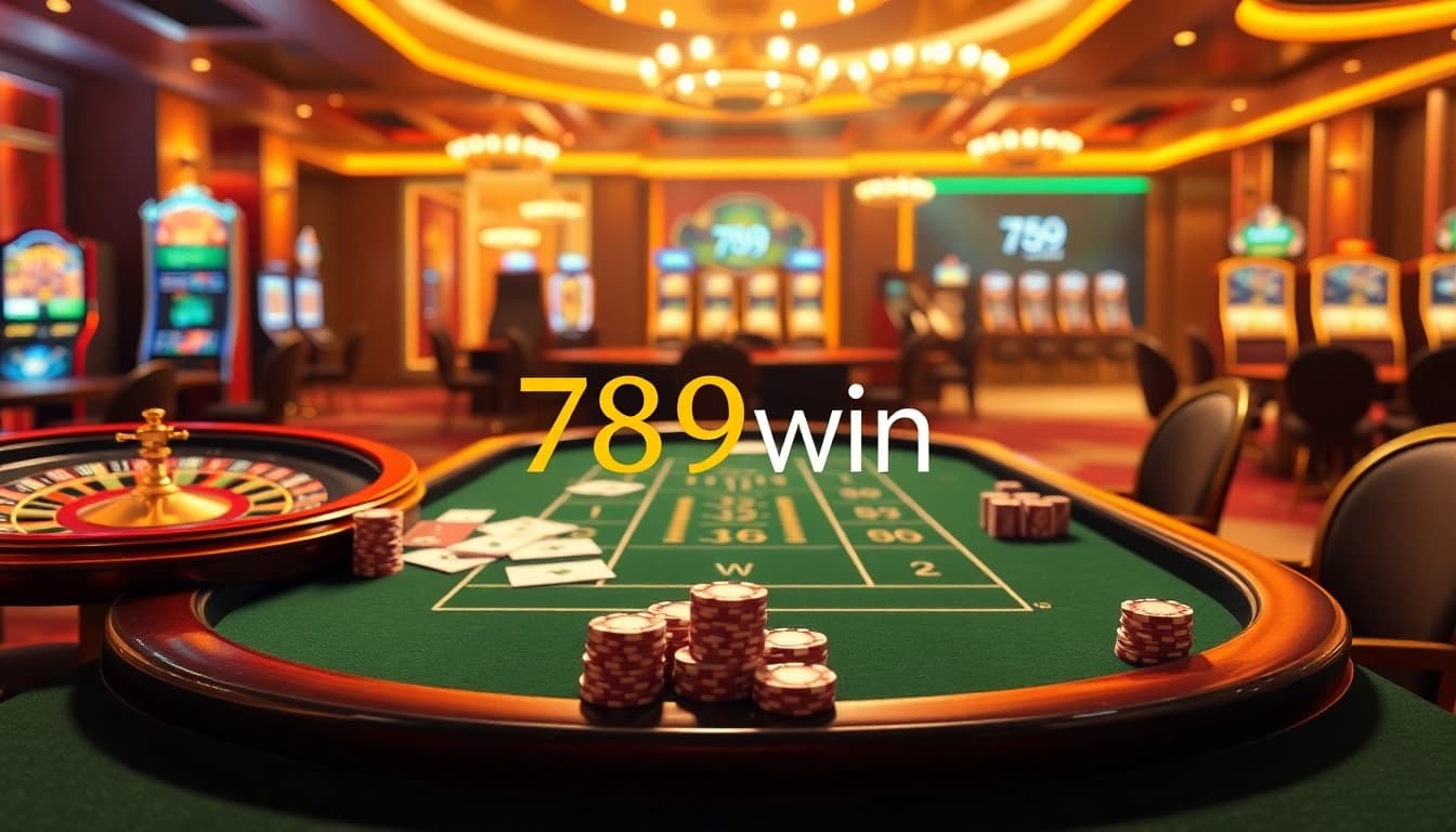Experience the thrill of winning with 789win at a luxurious casino table.