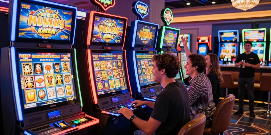 Players enjoying bonus buy slots at https://oxfordbedbreakfast.co.uk/ casino with vibrant lighting and engaging gameplay.