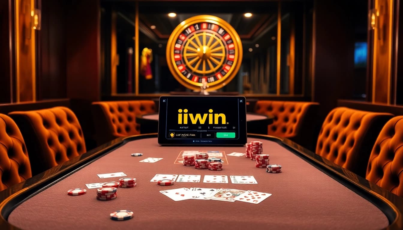 Players enjoying high-stakes games at the luxurious iwin casino table.