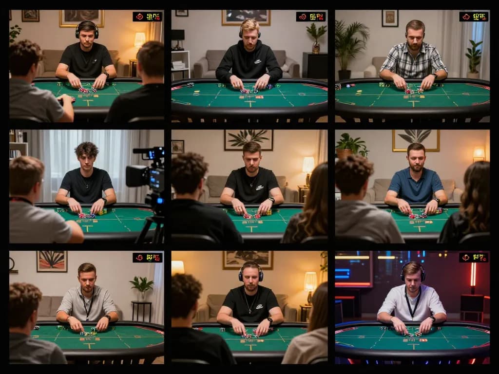 Players engaging in an intense online poker tournament, with cm88seo branding displayed prominently.