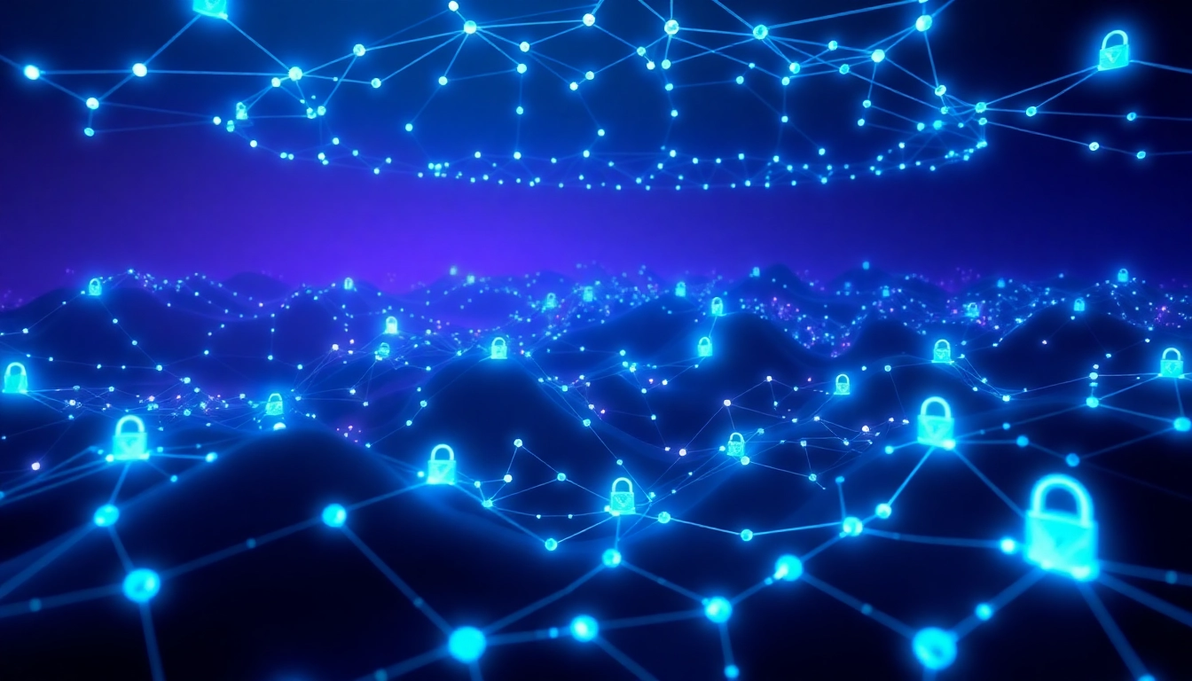 The Hidden Wiki network visualization depicting secure and anonymous dark web connections.