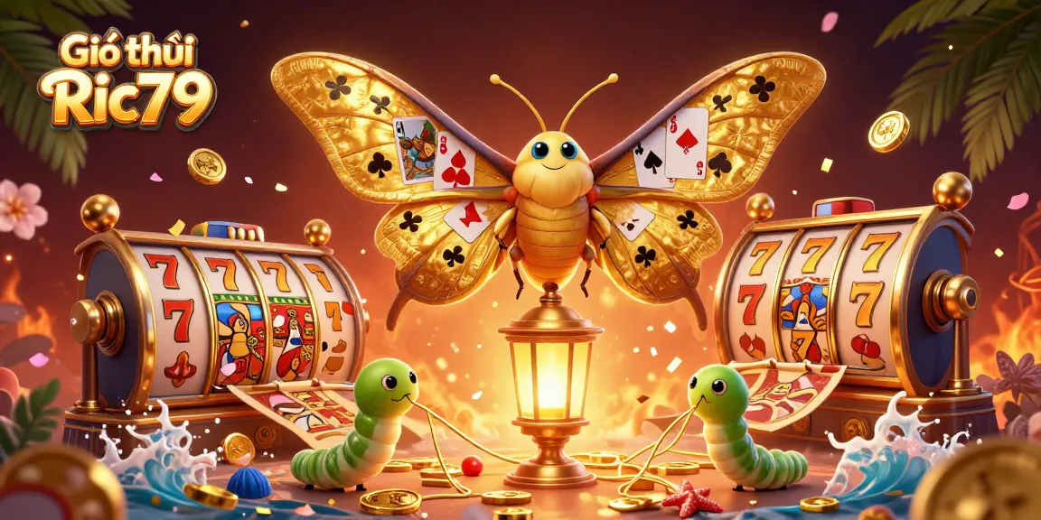 Engage with Giới thiệu Ric79's world of slots with vibrant 3D illustrations showcasing winning moments.