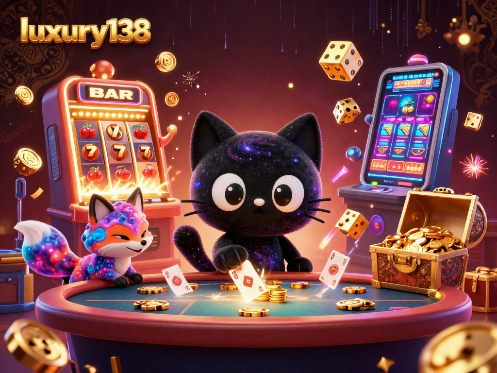 Manfaatkan strategi kemenangan luxury138 dalam ilustrasi kasino 3D berwarna-warni yang penuh aksi.