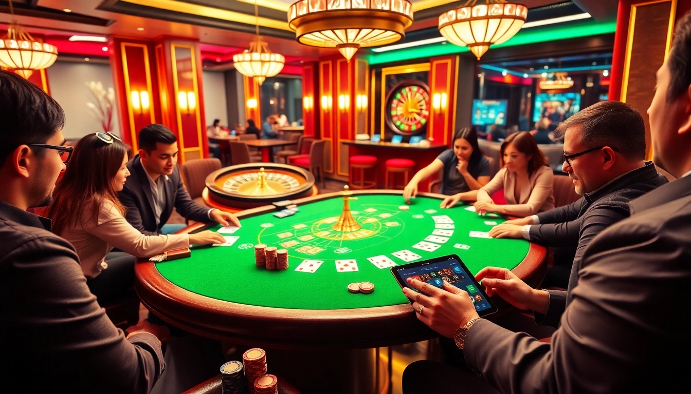 Experience thrilling gameplay at UU88 casino with poker chips and vibrant tables.