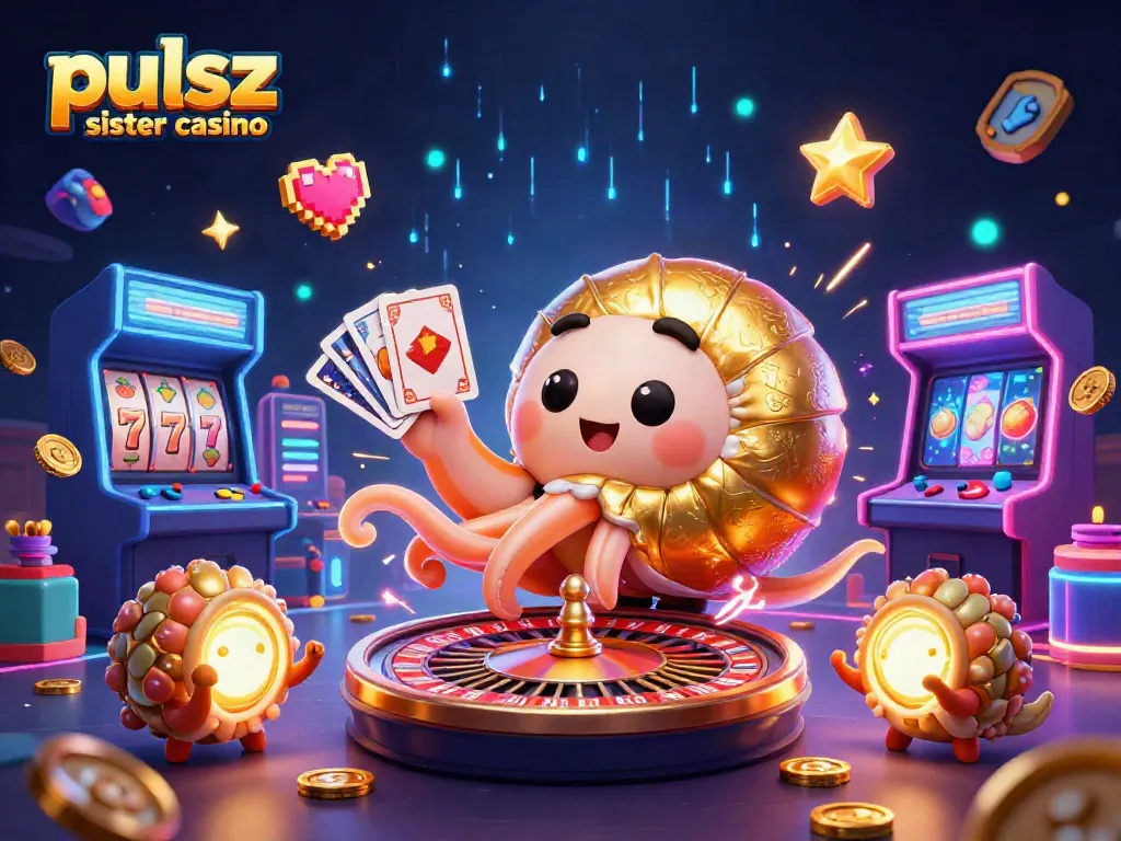 Engage with vibrant gameplay at pulsz sister casino featuring a giant nautilus roulette wheel.