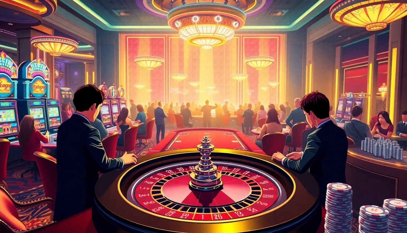 Engaging in thrilling gameplay at a luxurious casino featuring asupanjitu elements.