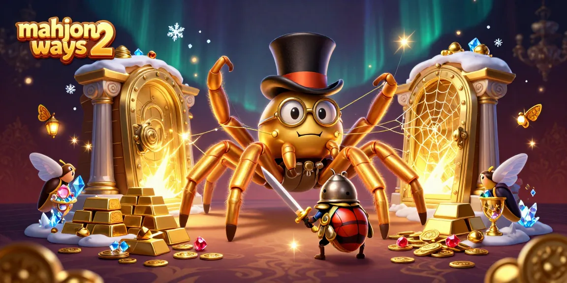 Experience the excitement of mahjong ways 2 in this vibrant casino illustration, featuring dazzling treasures and characters.